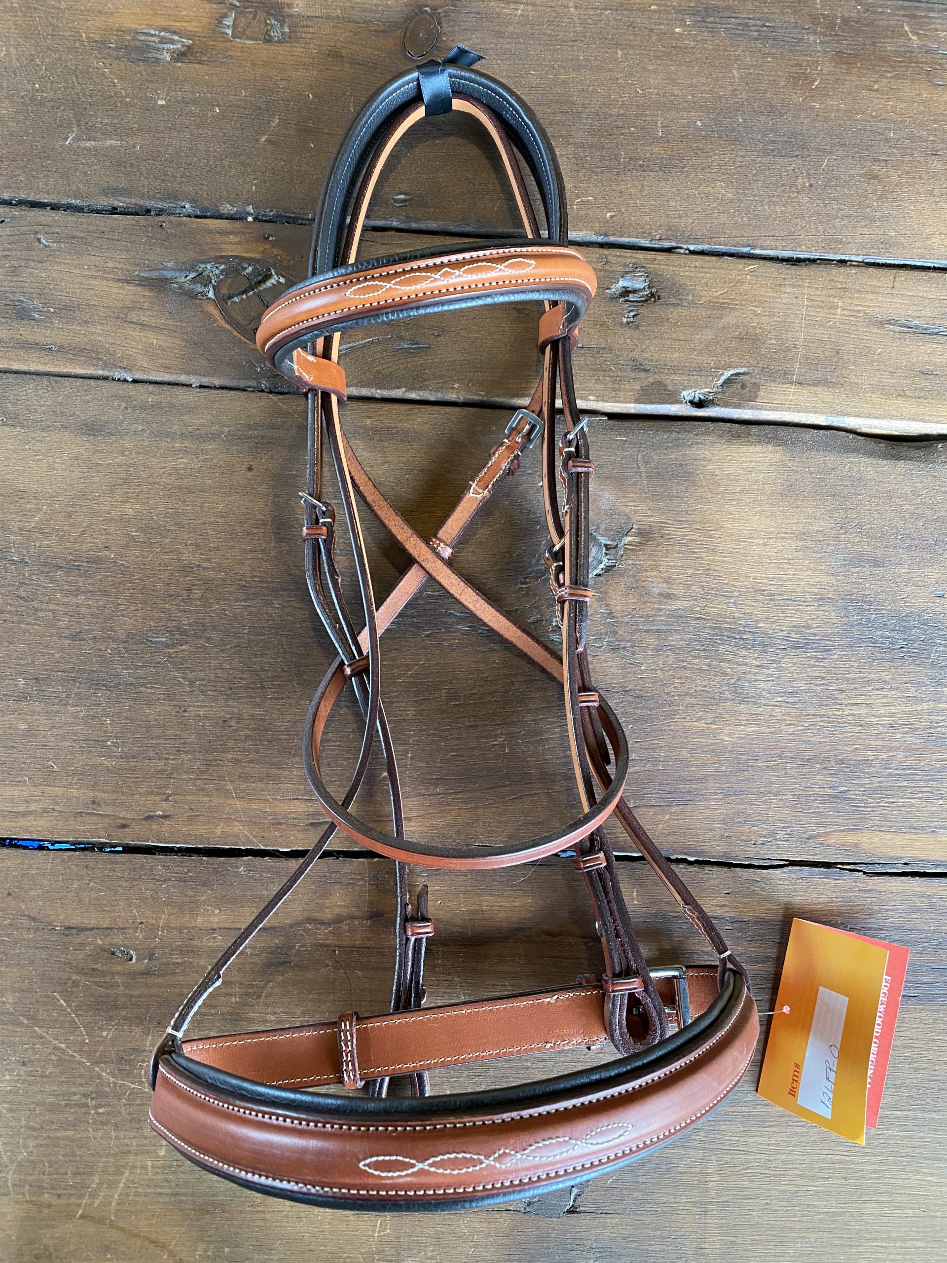 Edgewood 1" Fancy Raised Padded Bridle with Padded Crown Sporthorse