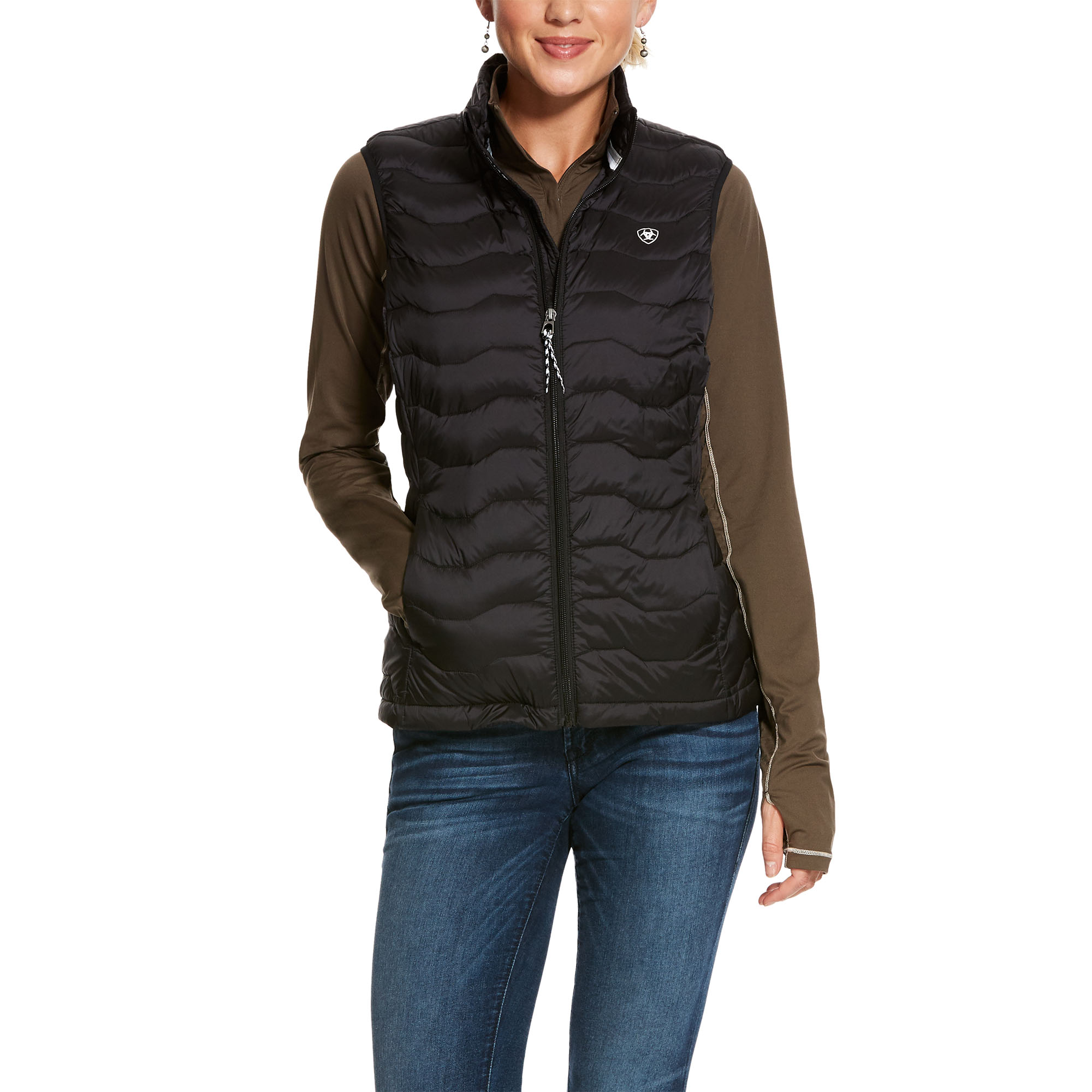 XOWRTE Vest Coat Womens Warm Plush Autumn Winter Sleeveless Reversible Wear Zip Up Lined Jacket with Pockets
